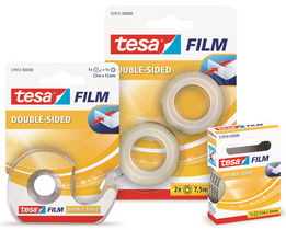 tesa Film, doppelseitig, transparent, 12 mm x 7,5 m