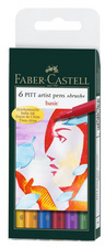 FABER-CASTELL Tuschestift PITT artist pen, Etui 'Basic'