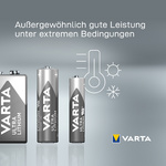 VARTA Lithium Batterie ULTRA Lithium, E-Block (9V)