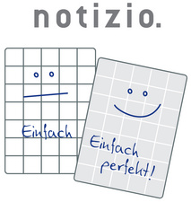 AVERY Zweckform Notizbuch 'Notizio', DIN A5, kariert, blau