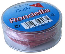 Läufer Gummiringe RONDELLA in Dose, rot, 65 mm, 25 g