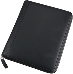 Alassio iPad Organizer, Lederimitat, inkl. Block, schwarz