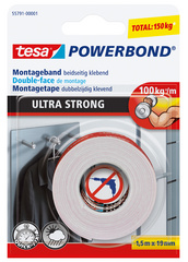 tesa Powerbond Montageband Ultra Strong, 19 mm x 5,0 m