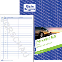 AVERY Zweckform Formularbuch 'Fahrtenbuch', A5, 32 Blatt