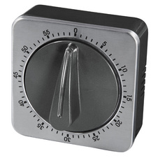 xavax Kurzzeitwecker, analog, silber / schwarz