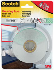 3M Scotch doppelseitiges Spiegel-Montageklebeband, 19mmx1,5m