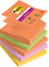 Post-it Haftnotizen Super Sticky Z-Notes, 76 x 76 mm, Rio