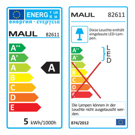 MAUL LED-Lupenleuchte MAULduplex, 3 Dioptrien-Linse, weiß