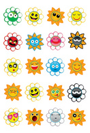 HERMA Sticker MAGIC 'Crazy Suns', Puffy