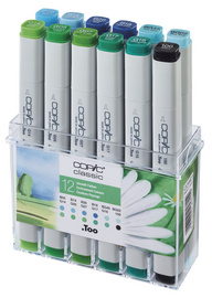 COPIC Profi Marker, 12er Set Umweltfarben