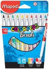 Maped Fasermaler COLORPEPS Brush, 10er Kartonetui