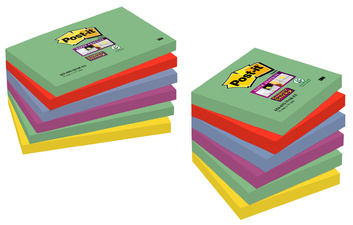 Post-it Haftnotizen Super Sticky Notes, 127 x 76 mm, Marrake