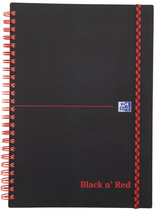 Oxford Black n' Red Collegeblock, DIN A5, liniert, PP