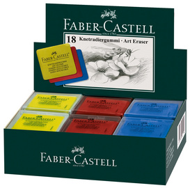 FABER-CASTELL Knetgummi-Radierer ART ERASER, sortiert