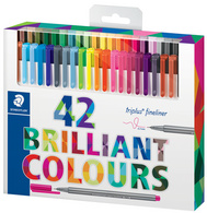 STAEDTLER Fineliner triplus BRILLIANT COLOURS, 36er Etui