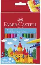 FABER-CASTELL Fasermaler, 24er Kartonetui