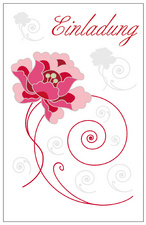 SUSY CARD Einladungskarten - Allgemein 'Blumenranke'