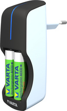 VARTA Ladegerät Mini Charger, mit 2 x AAA Akkus, 800 mAh