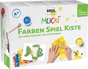 KREUL Fingerfarbe MUCKI, Farben Spiel Kiste Set