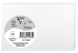 Pollen by Clairefontaine Briefkarte 82 x 128 mm, silber