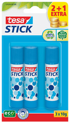 tesa ecoLogo Stick Klebestift, 3er Pack, 10 g, pink