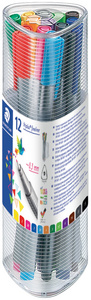 STAEDTLER Fineliner triplus, 12er Dreikantbox