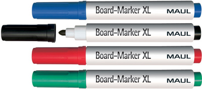 MAUL Whiteboard-Marker, sortiert, 4er-Set, Größe: XL