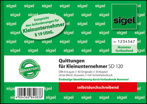 sigel Formularbuch 'Rechnungen' für Kleinunternehmer