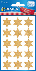 AVERY Zweckform ZDesign Weihnachts-Sticker 'Sterne', gold
