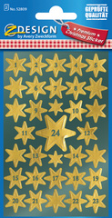 AVERY Zweckform ZDesign Adventskalender-Sticker 'Sterne'