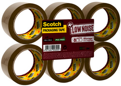 3M Scotch Verpackungsklebeband LOW NOISE, 50 mm x 66 m