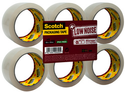 3M Scotch Verpackungsklebeband LOW NOISE, 50 mm x 66 m