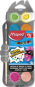 Maped Deckfarbkasten COLORPEPS, 12 Farben