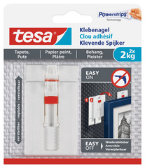 tesa Powerstrips Klebenagel für Tapete und Putz, 1,0 kg