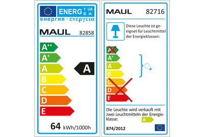 MAUL Energiespar-Deckenleuchte MAULline, 1x 36 Watt, weiß