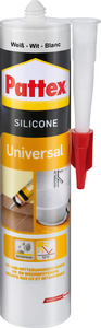 Pattex Universal-Silikon, weiß, 300 ml Kartusche