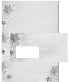 sigel Weihnachts-Motiv-Papier 'Frozen Stars', A4, 90 g/qm