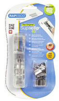 RAPESCO Dokumentenclip-Spender Supaclip 40, farbige Clips