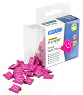 RAPESCO Dokumentenclips Supaclip 40, rosa, Herz-Motiv