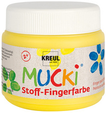 KREUL Stoff-Fingerfarbe 'MUCKI', weiß, 150 ml