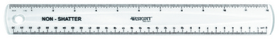 WESTCOTT Flachlineal, 150 mm, flexibel, transparent