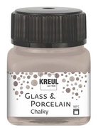 KREUL Glas- und Porzellanfarbe Chalky, Volcanic Gray