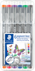 STAEDTLER Pigmentliner, Strichstärke: 0,5 mm, 6er Etui