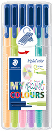 STAEDTLER Fasermaler triplus color MY flamingo COLOURS,6er