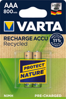 VARTA NiMH Akku 'RECHARGE ACCU Recycled', Micro AAA, 800 mAh
