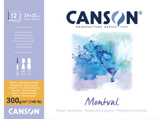 CANSON Zeichenpapierblock 'Montval', 180 x 250 mm, 300 g/qm