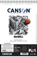 CANSON Zeichenpapier-Spiralblock 'The WALL', A4, 220 g/qm