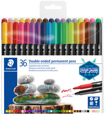 STAEDTLER Doppel-Fasermaler permanent, 36er Etui