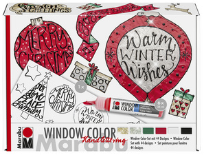 Marabu Window Color Handlettering Xmas Set, 6 x 25 ml