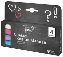 KREUL Kreidemarker Chalky, Medium, 4er-Set